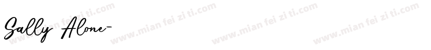 Sally Alone字体转换